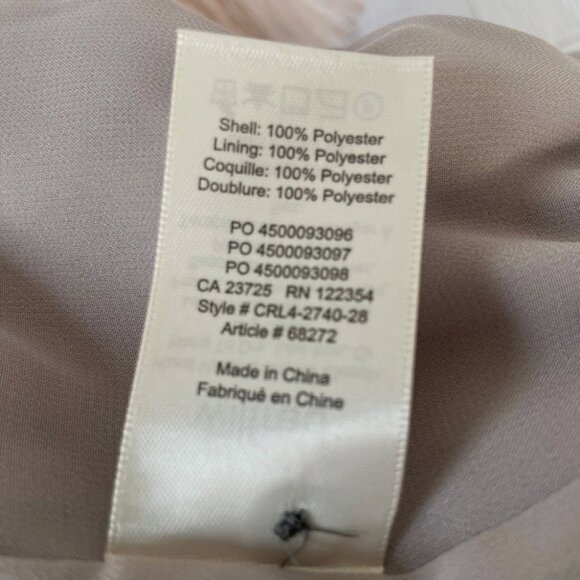 Aritzia Wilfred Cadence Crop Gray Purple Halter Neck Tie Back Top Size M FX9 - Picture 5 of 5